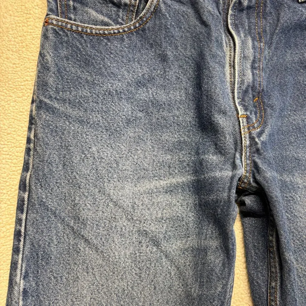Levi's 505 Jeans Mens 34 x 36 Medium Wash Regular Fit Straight Leg Red Tab Denim